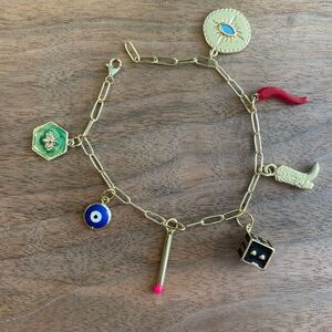 Charm bracelet, personalized jewelry, women’s jewelry, charm necklace, gold